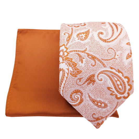 Mix and Match - Spice Patterned & Spice Wedding Tie Set