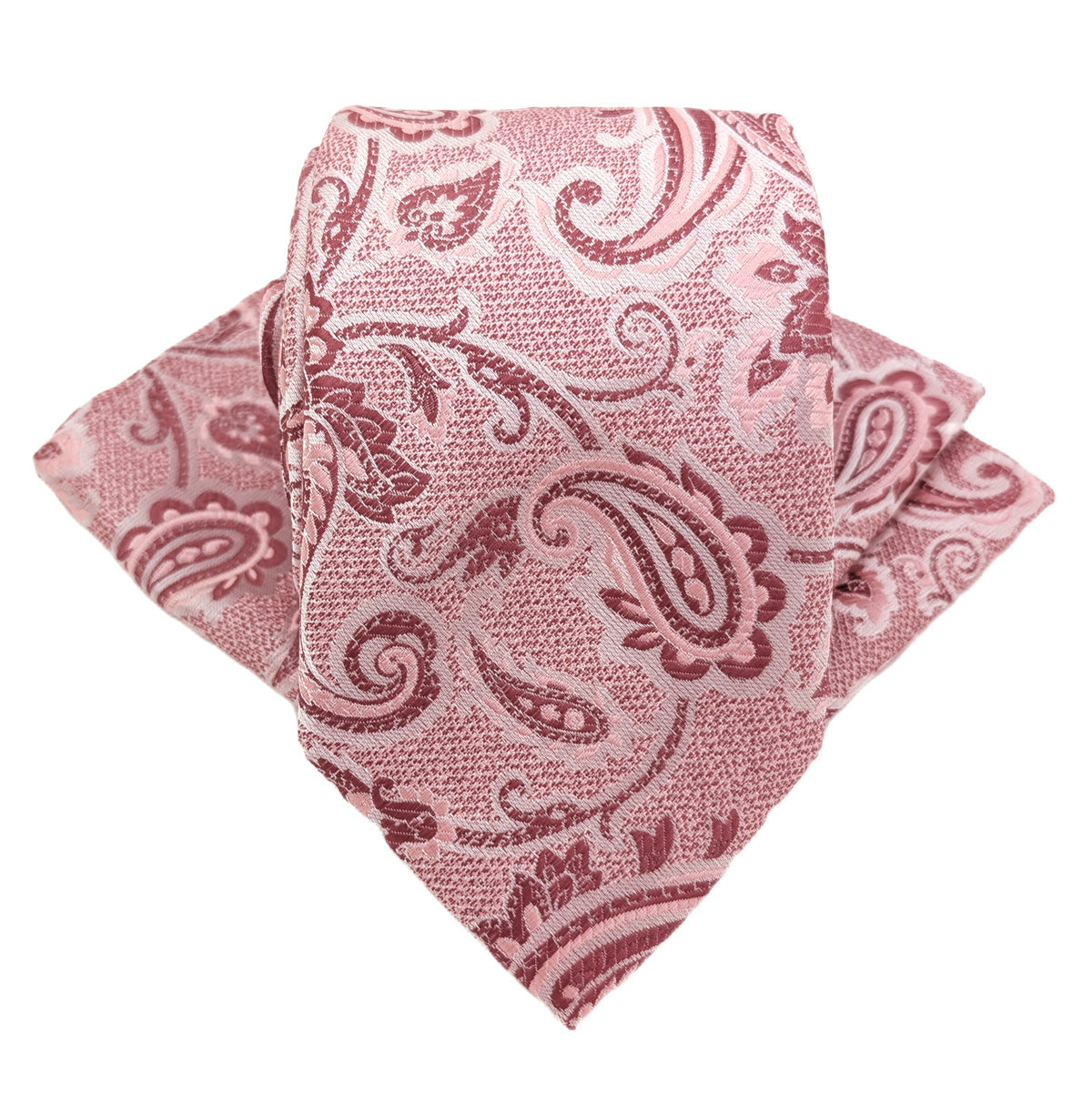 Desert Rose Baroque Paisley Pocket Square