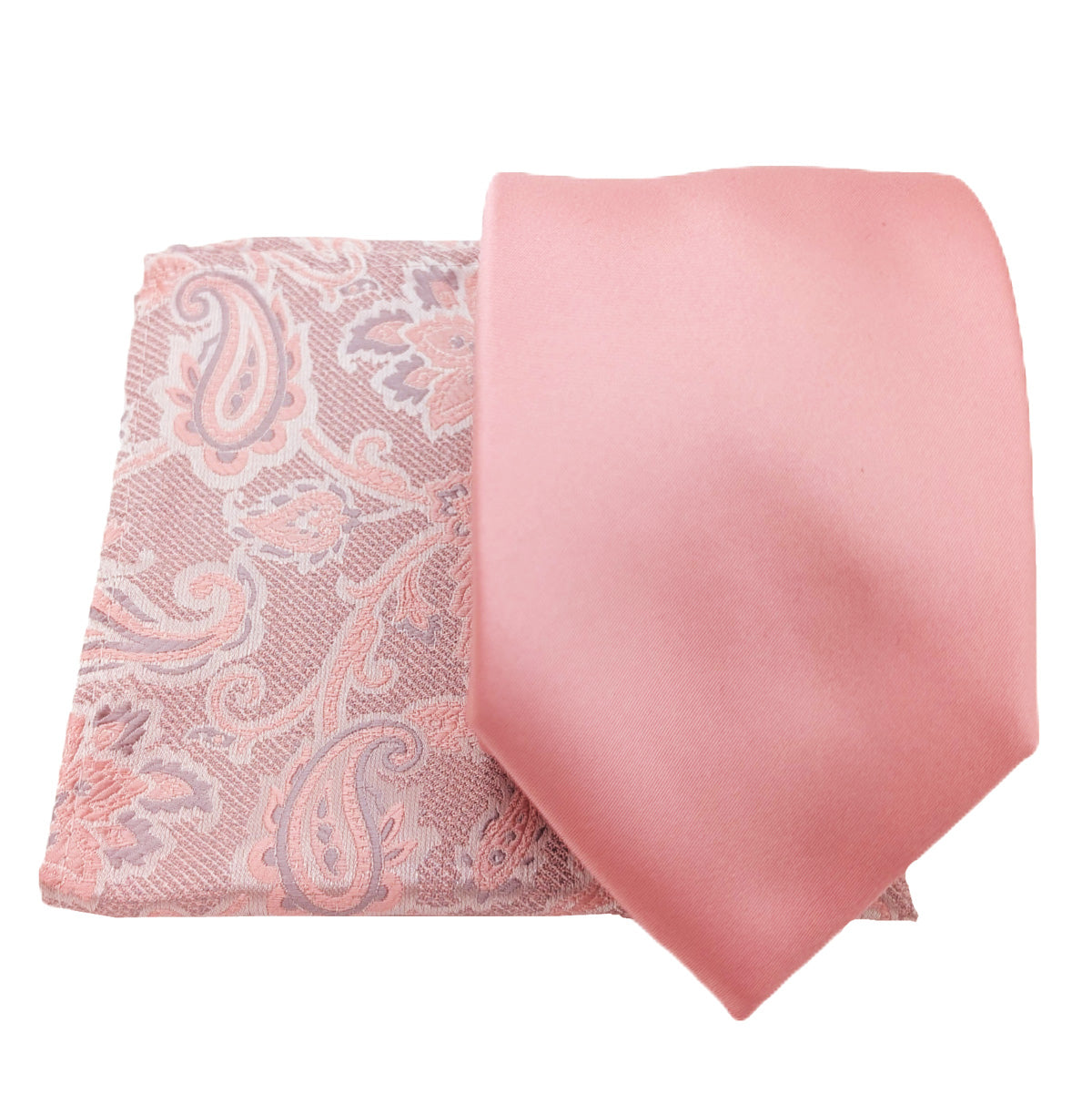 Rose Pink Baroque Paisley Pocket Square