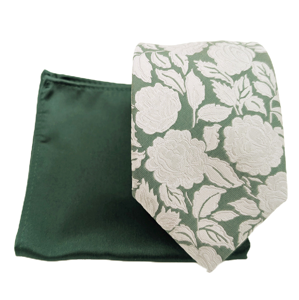 Bold Dark Green Rose Wedding Swatch