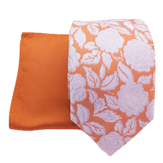Mix and Match - Spice Patterned & Spice Wedding Tie Set