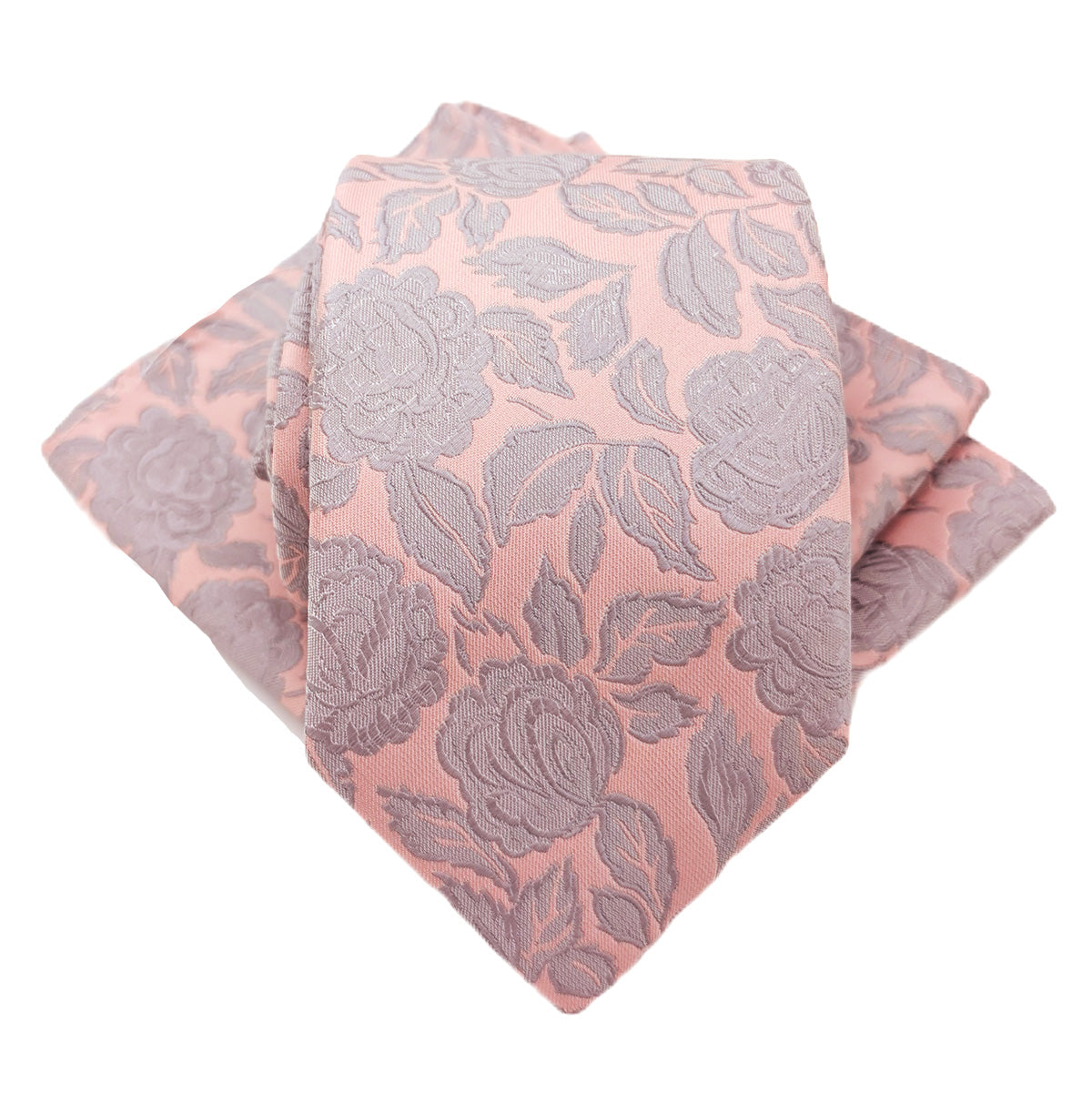 Bold Rose Pink Rose Wedding Tie
