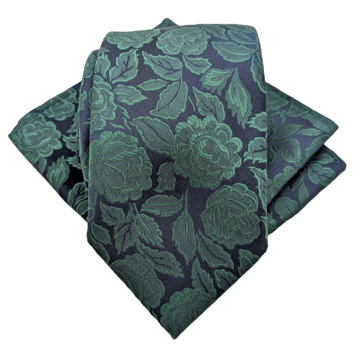 Dark Green Roses Wedding Swatch