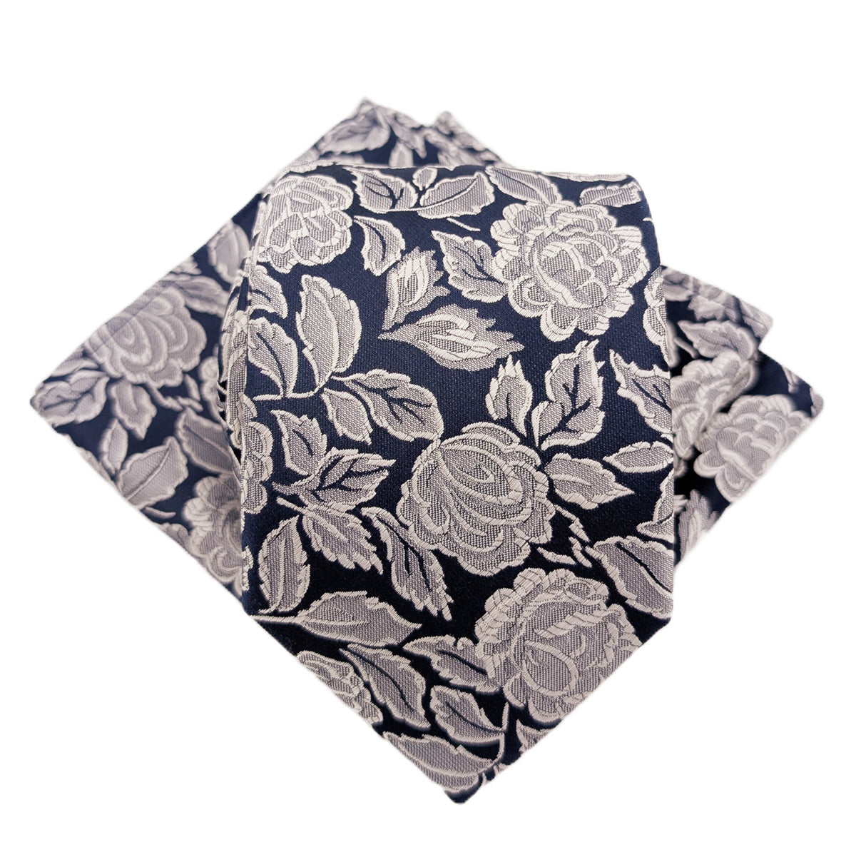 Ivory Roses Pocket Square
