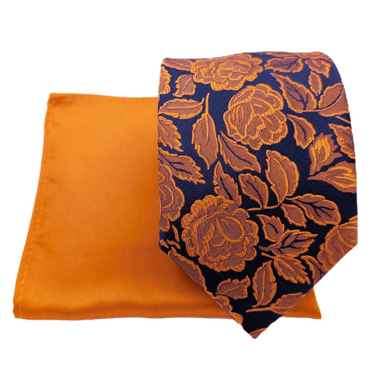 Mix and Match - Spice Patterned & Spice Wedding Tie Set