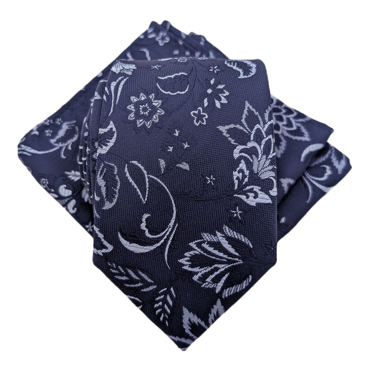 Navy Damask Wedding Swatch