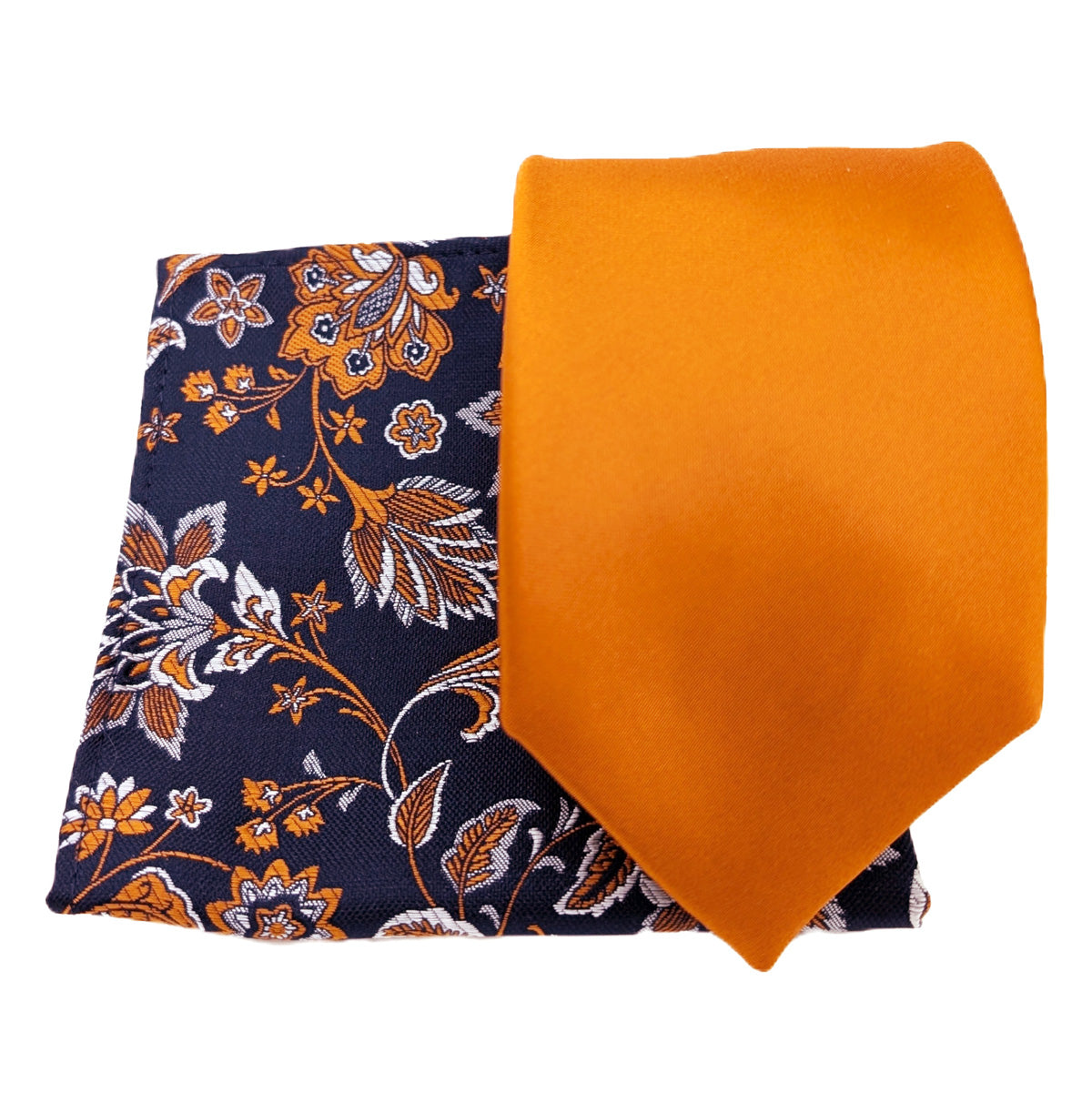 Spice Damask Pocket Square