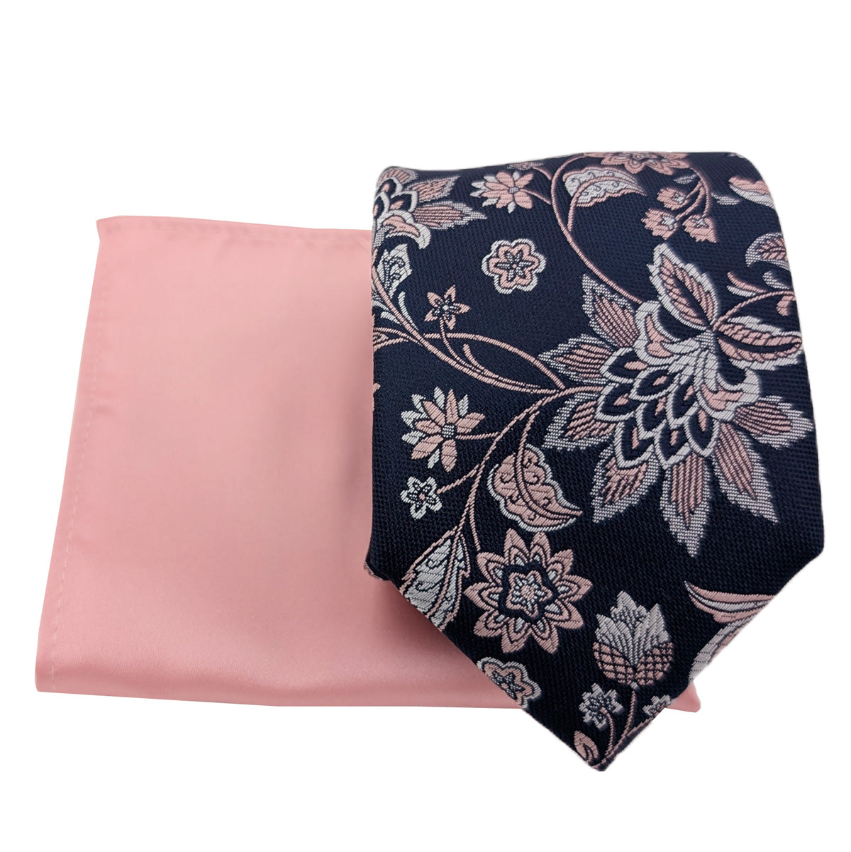Mix and Match - Pink Patterned & Pink Wedding Tie Set