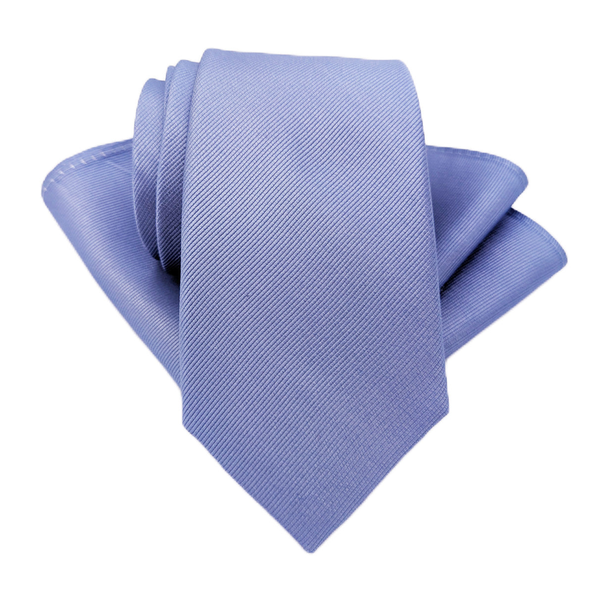 Light Steel Blue Silk Wedding Tie