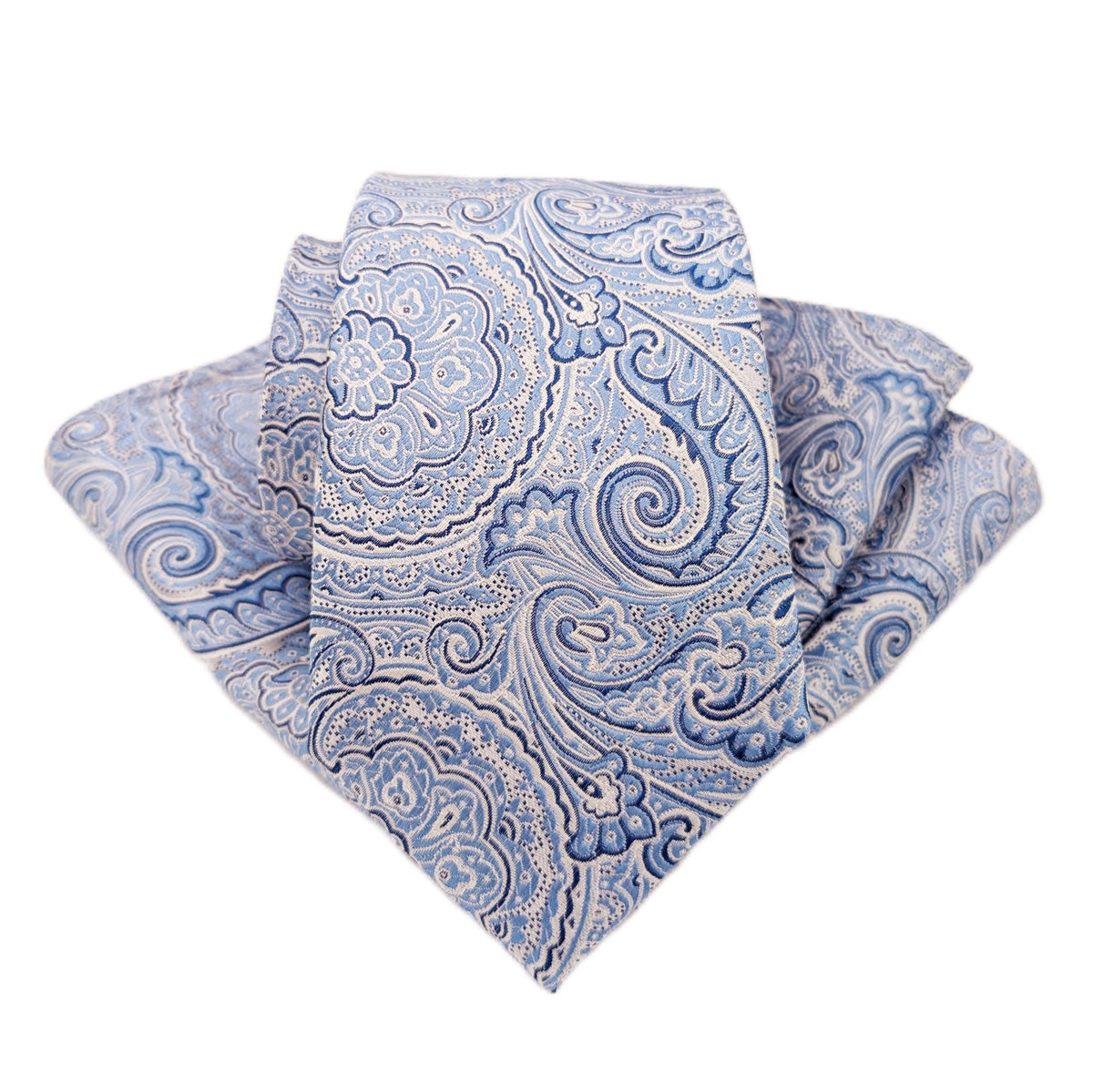 Periwinkle Paisley Wedding Tie