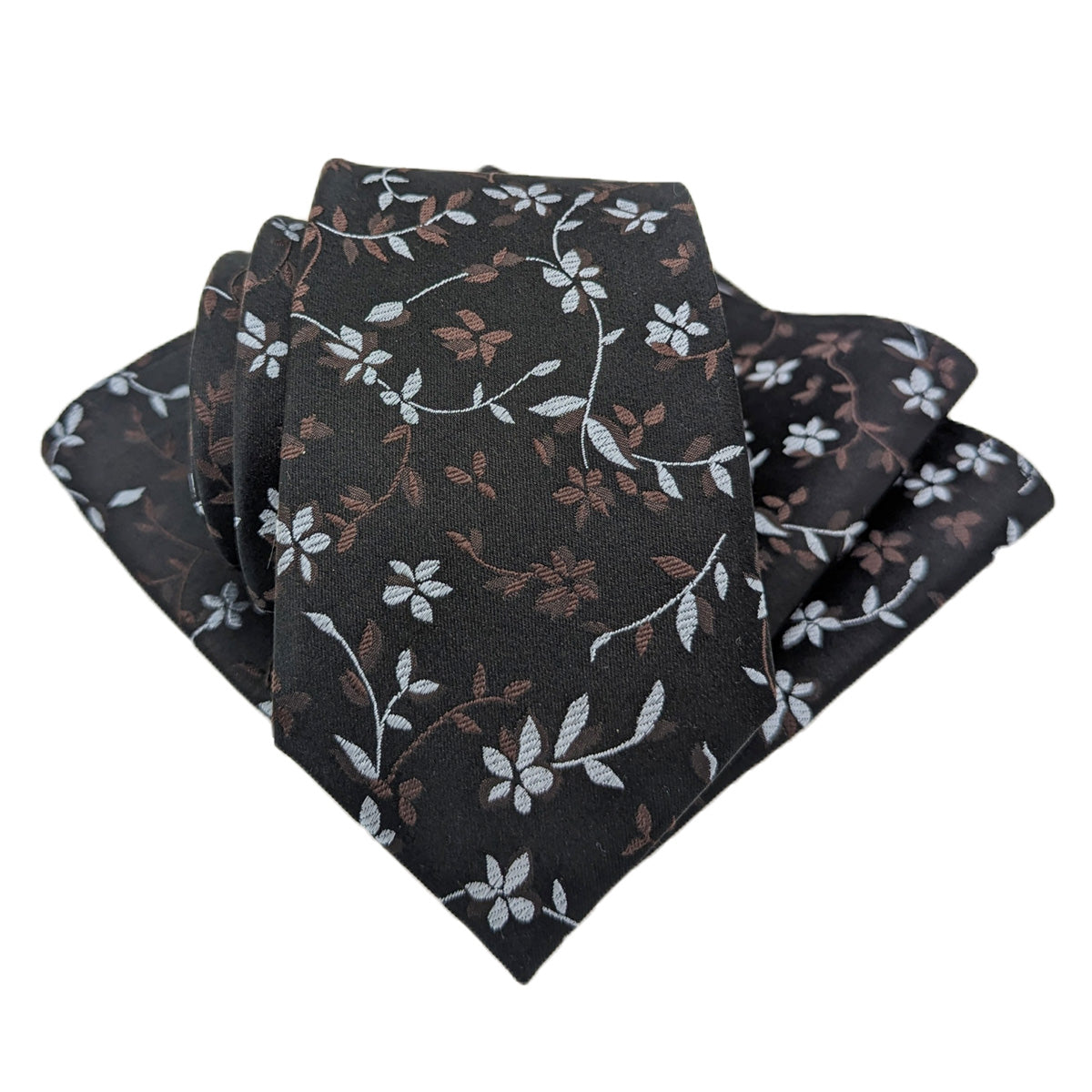 Moonlight Floral Silk Pocket Square