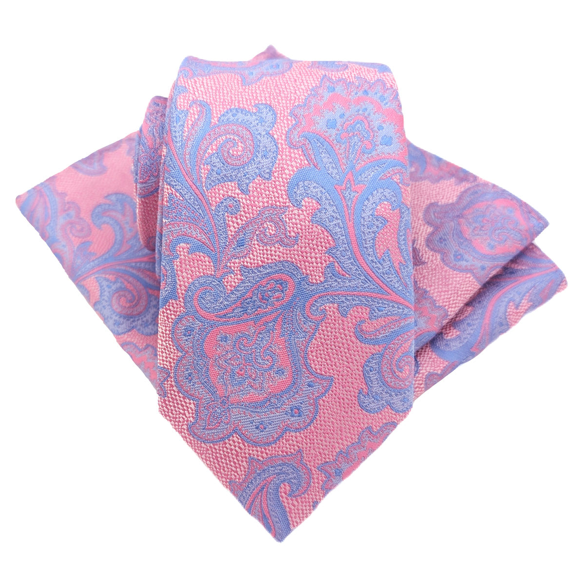Pink Fancy Paisley Wedding Tie