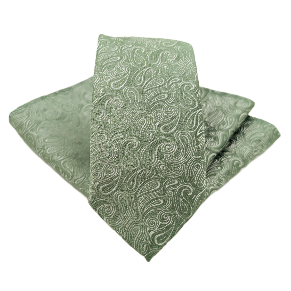 Wild Sage Paisley Wedding Tie