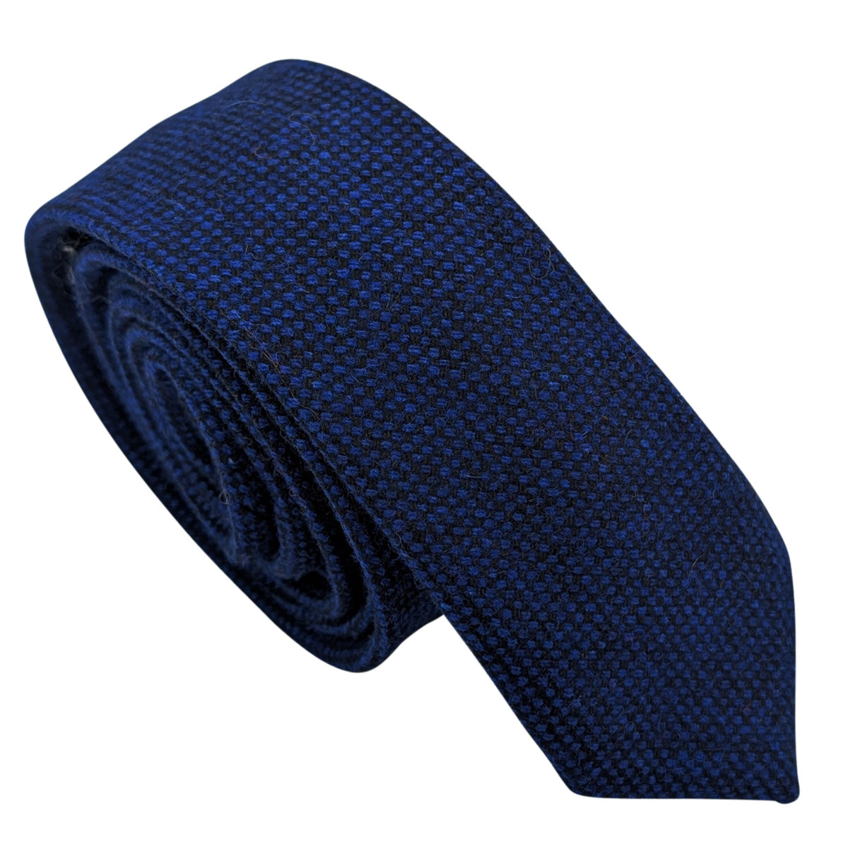 Royal Blue Tweed Wedding Tie