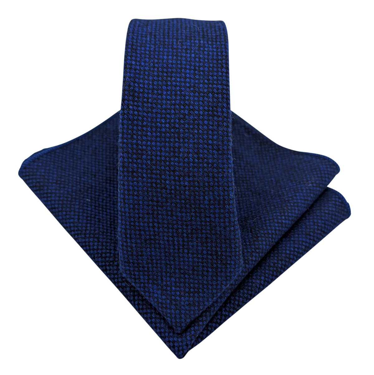 Royal Blue Tweed Wedding Tie
