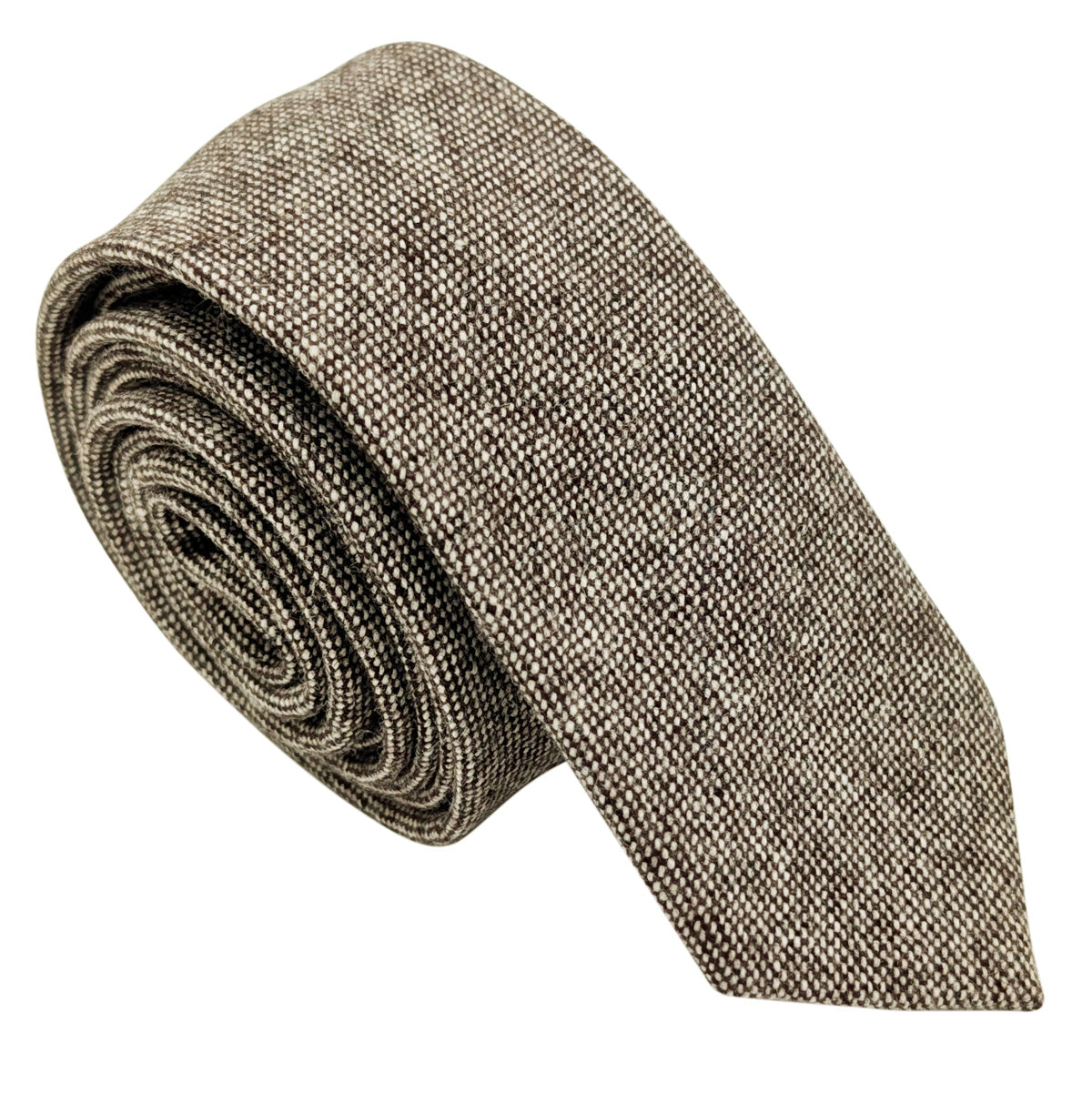 Pale Brown Tweed Wedding Swatch