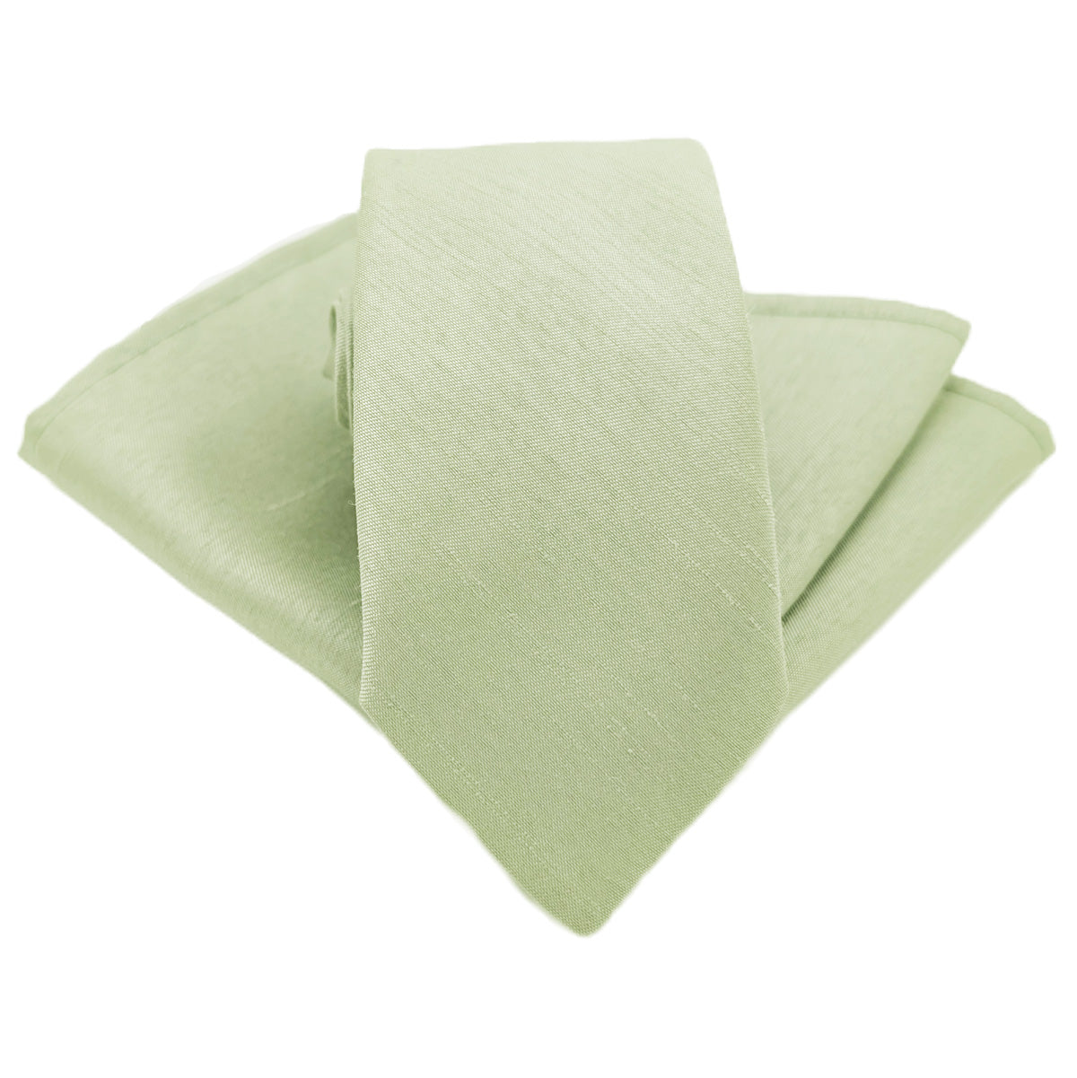 Mint Shantung Wedding Tie