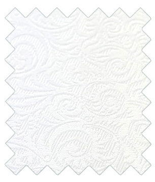White Swirls Wedding Swatch