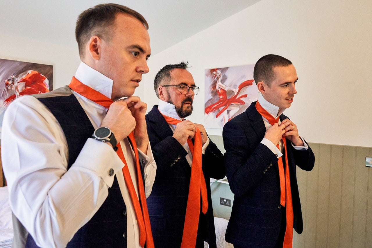 Saffron Shantung Wedding Tie