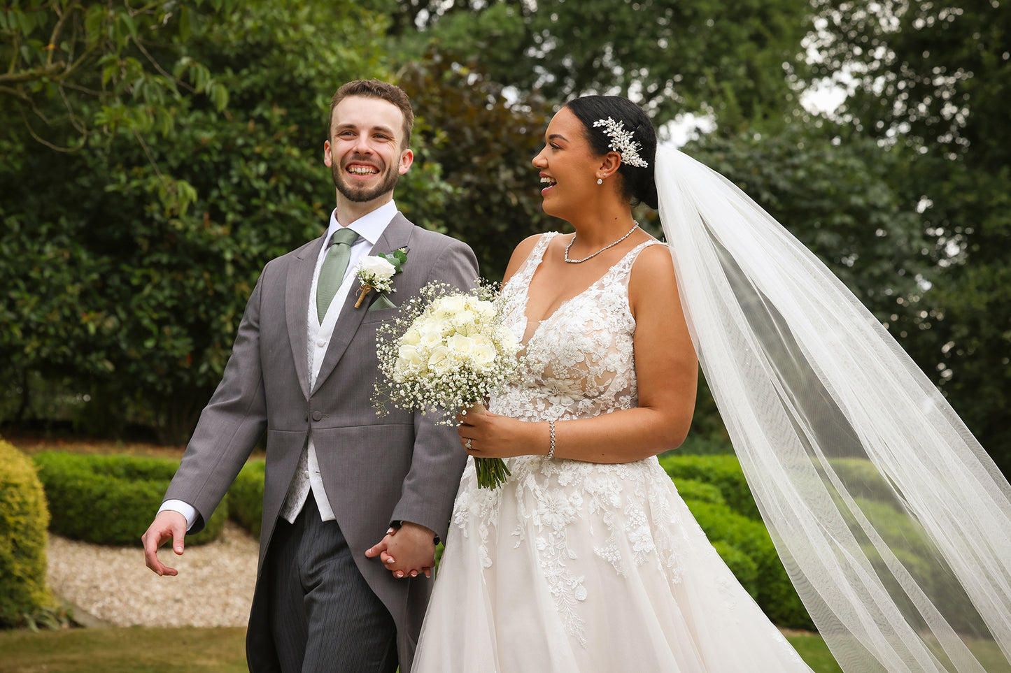 Dark Sage Textured Wedding Swatch