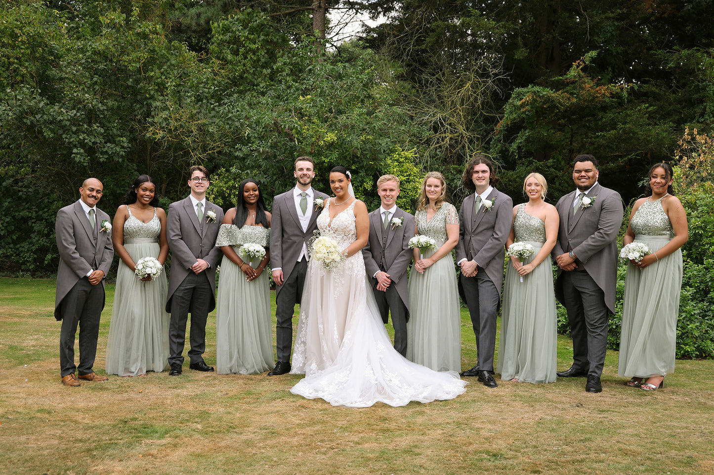 Dark Sage Textured Wedding Swatch