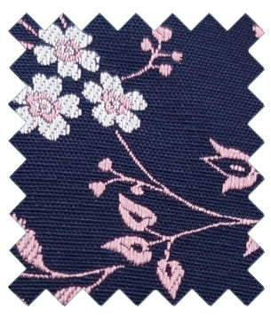 Navy & Pink Floral Wedding Swatch