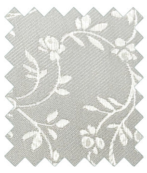 Pearl Grey Leaves Wedding Swatch