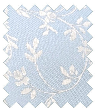 Cloudy Blue Leaves Wedding Swatch