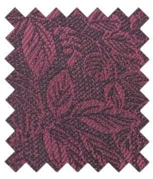 Cassis Woodland Leaves Wedding Swatch