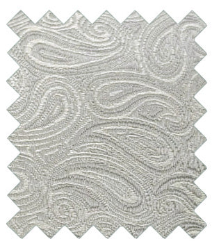 Pearl Grey Paisley Wedding Swatch