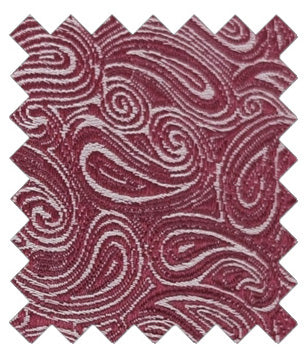 Cassis Paisley Wedding Swatch