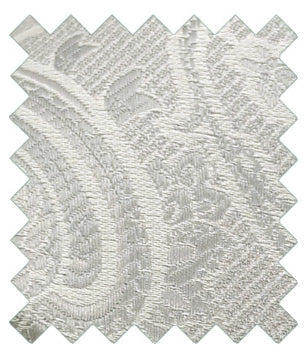 Pearl Grey Baroque Paisley Wedding Swatch