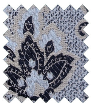 Navy Baroque Paisley Wedding Swatch
