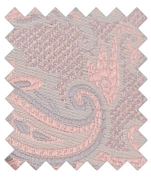 Rose Pink Baroque Paisley Wedding Swatch