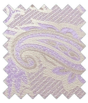 Cool Lilac Baroque Paisley Wedding Swatch