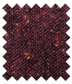 Burgundy Tweed Wedding Swatch