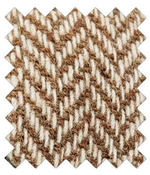 Tan Herringbone Tweed Wedding Swatch
