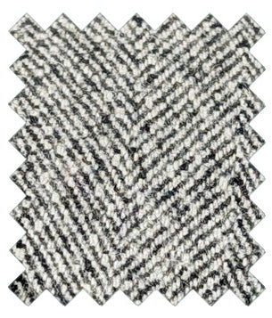 Pale Grey Herringbone Tweed Wedding Swatch