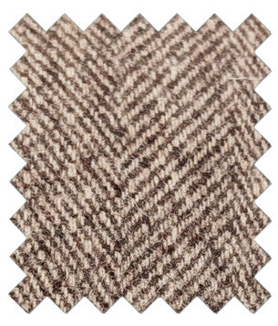 Pale Brown Herringbone Tweed Wedding Swatch