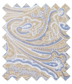 Seashore Paisley Silk Wedding Swatch