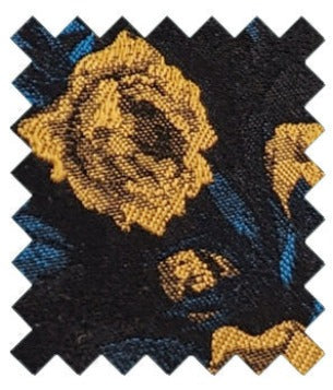 Midnight Gold Rose Wedding Swatch