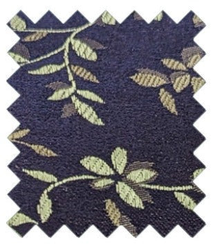 Navy & Sage Floral Silk Wedding Swatch