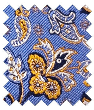 Dark Cornflowers Silk Wedding Swatch