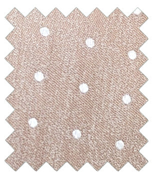 Coffee Dots Silk Wedding Swatch