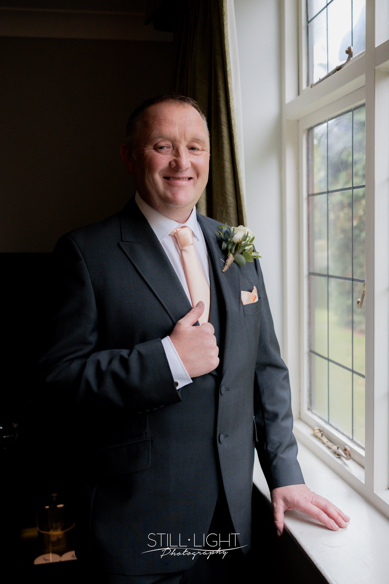Pale Peach Pocket Square