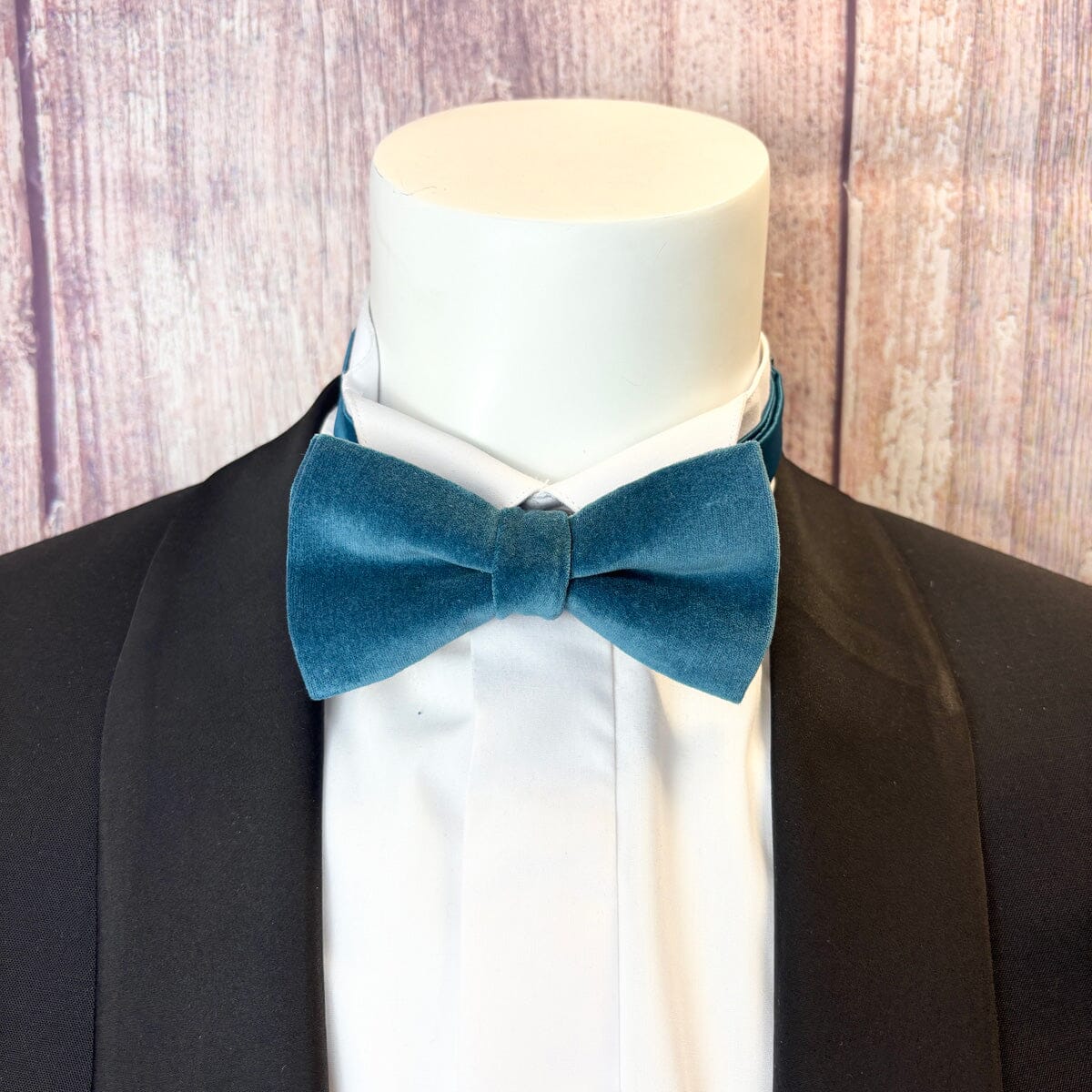 Velvet Bow Tie - Bow Ties - Teal 