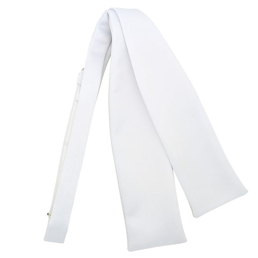 White Satin Batswing Bow Tie - Bow Ties - 