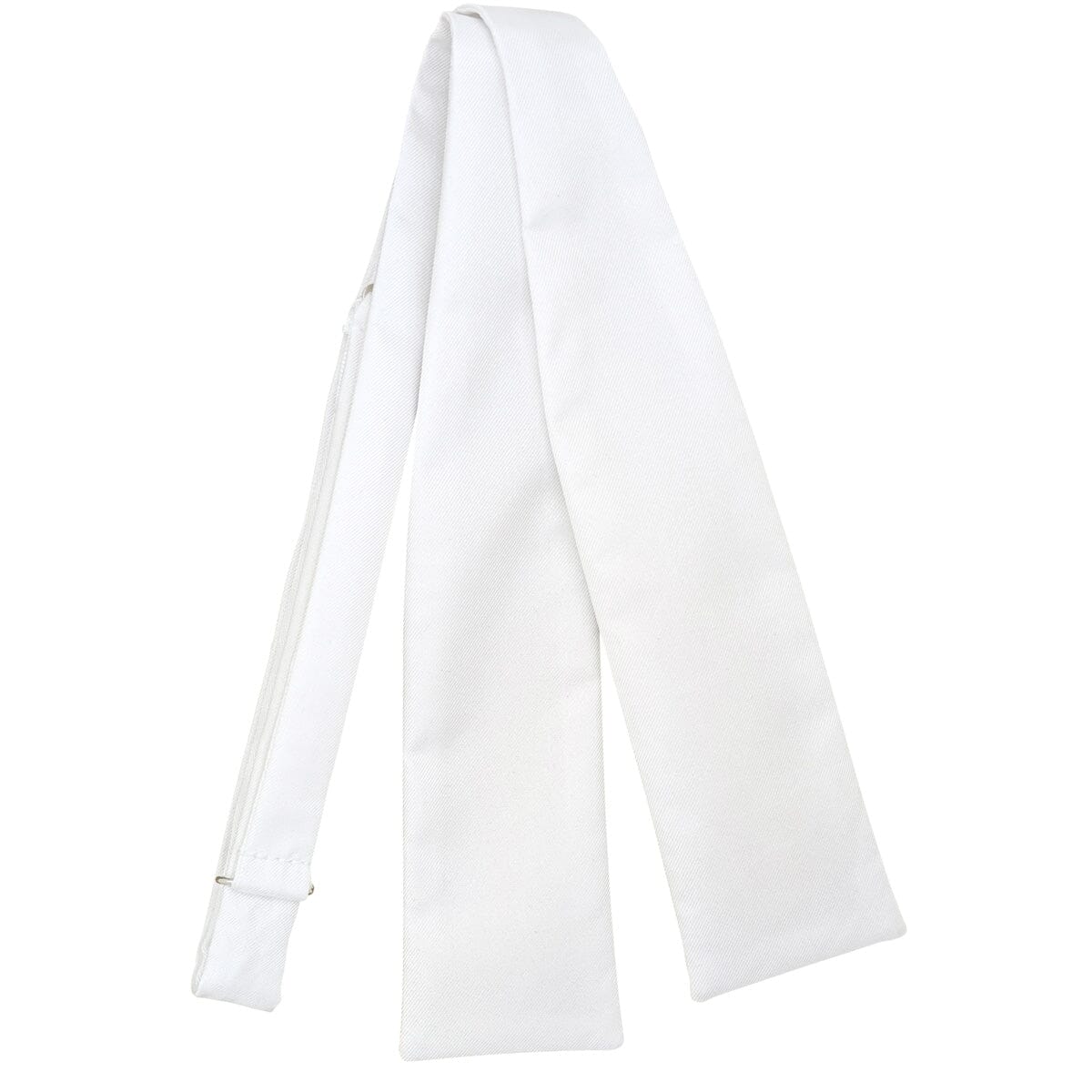 White Silk Twill Batswing Bow Tie - Bow Ties - 