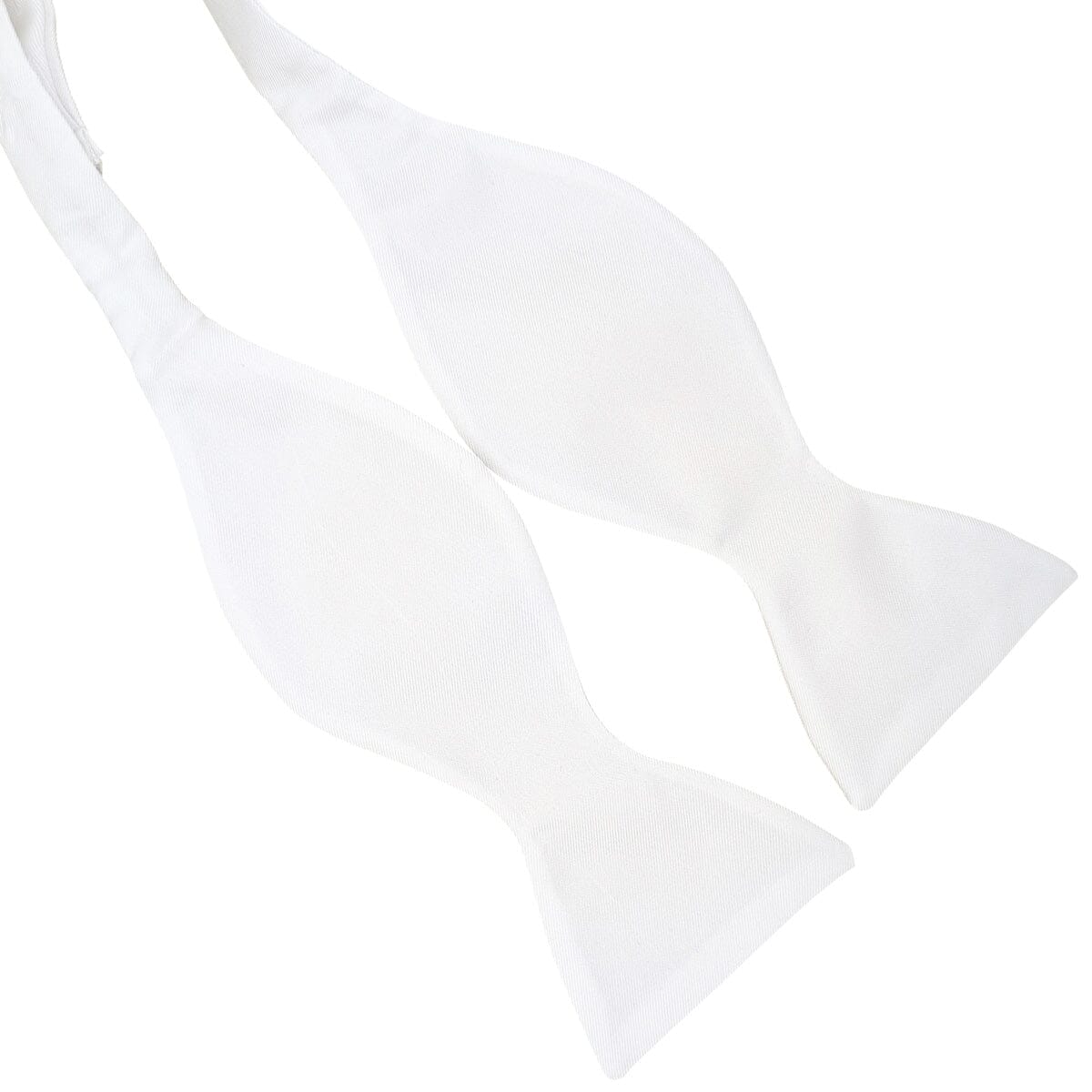 White Silk Twill Bow Tie - Bow Ties - 