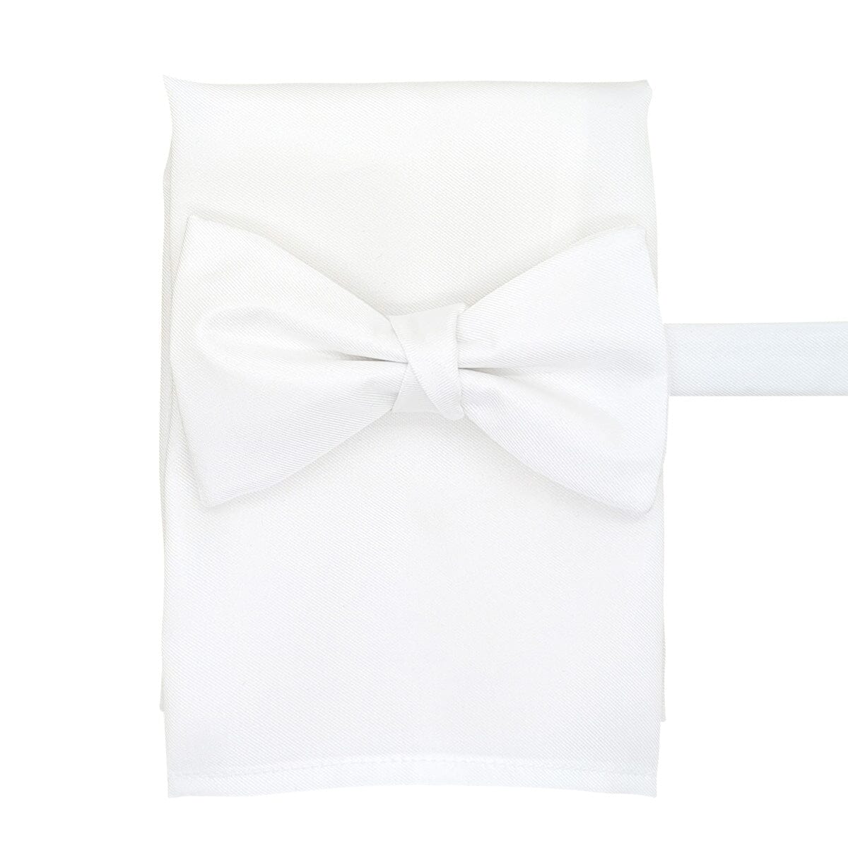 White Silk Twill Handkerchief - Handkerchiefs - 